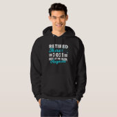 2021 Nurse Im Ruhestand Saying Retirement Hoodie (Voorkant volledig)
