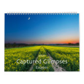 2021 Opgenomen Glimpses Schilderachtig wandkalende Kalender (Hoes)