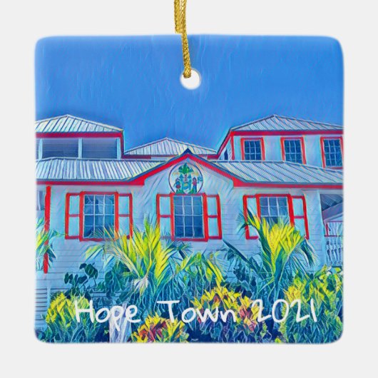 2021 Ornament- Hope Town Primary School- Keramisch Ornament (Voorkant)