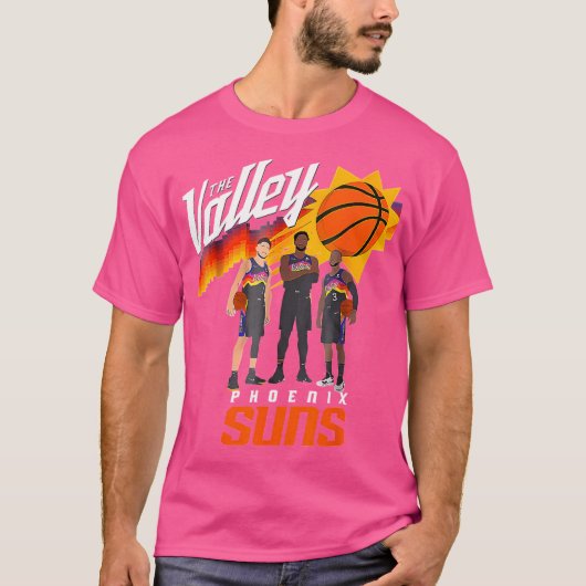 2021 P.Hoenixs Suns Playoffs Rally De Vallei-Manne T-shirt (Voorkant)