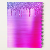 2021 Paarse glitter Sparkle Eyelashes Glam Planner (Achterkant)