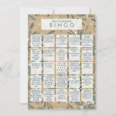 2021 Pandemisch BINGO Funny Mistletoe Gold Kerstmi Feestdagenkaart (Voorkant)