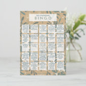 2021 Pandemisch BINGO Funny Mistletoe Gold Kerstmi Feestdagenkaart (Staand voorkant)