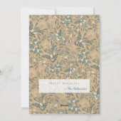 2021 Pandemisch BINGO Funny Mistletoe Gold Kerstmi Feestdagenkaart (Achterkant)