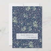 2021 Pandemisch BINGO Funny Mistletoe Navy Kerstmi Feestdagenkaart (Achterkant)