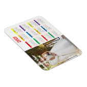 2021 Persoonlijke foto Rainbow Calendar Hor Magneet (Rechterzijde)