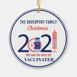 2021 Persoonlijke kerstmis Keramisch Ornament