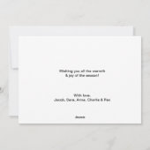 2021 Prettige feestdagen Photo Collage Chalkboard Feestdagenkaart (Achterkant)