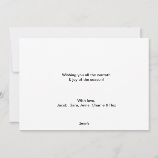 2021 Prettige feestdagen Photo Collage Chalkboard Feestdagenkaart (Achterkant)