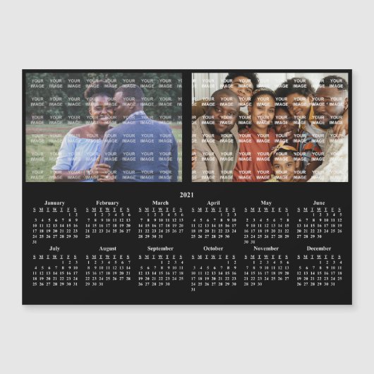 2021-reeks - Portret aangepaste agenda magneet (Voorkant)