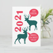 2021 Reindedarfeestdag kerstkaart (Staand voorkant)