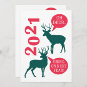 2021 Reindedarfeestdag kerstkaart (Voorkant / Achterkant)