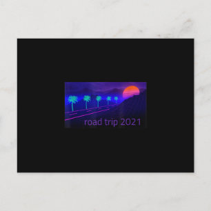 2021 Road Trip Travel Souvenir Camper Hiking Briefkaart