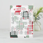 2021 Rona Pandemic BINGO Funny Flat Kerstcard Feestdagenkaart (Staand voorkant)