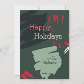 2021 Rona Pandemic BINGO Funny Flat Kerstcard Feestdagenkaart (Achterkant)