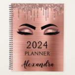 2021 Roos Gold Blush Pink Glitter Eyelashes Planner<br><div class="desc">2021 Roos Gold - Blush Pink Eyelashes Sparkle Glitter Monogram Name and Initiaal Spiral Notebook. Dit maakt de perfecte liefhebbende 16 verjaardag, bruiloft, vrijgezellenfeest, verjaardagsdag, baby shower of vrijgezellenfeest voor iemand die van luxe glam en stijl houdt.</div>
