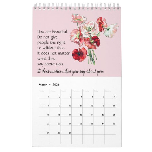 2021 Roze, naar verluidt fotokalender Kalender (Mar 2026)