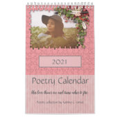 2021 Roze, naar verluidt fotokalender Kalender (Hoes)