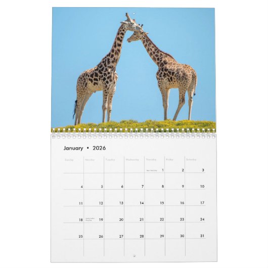 2021 Safari Zoo Dieren Fotografie Kalender (Jan 2026)