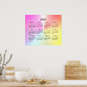 2021 Sangria Shimmer Wandkalender van Janz Poster (Keuken)