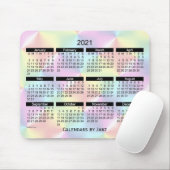2021 Satin Rainbow Bold Calendar van Janz Muismat (Met muis)