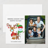 2021 Sending Holiday Cheer Kerstfoto Feestdagenkaart (Voorkant / Achterkant)