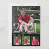 2021 Senior Memories Quad Foto Afstuderen Kaart (Voorkant)