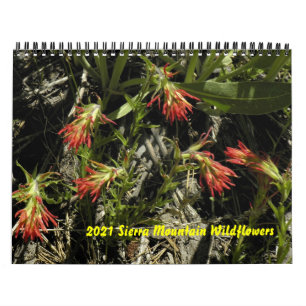 2021 Sierra Mountain - kalender voor wilde bloemen