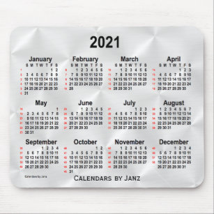 2021 Silver Satin 52 weken Agenda van Janz Muismat