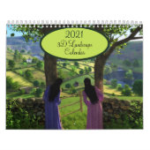 2021 Silverwebforge 3D Landscape Calendar Kalender (Hoes)