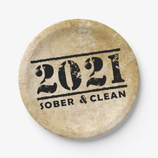 2021 Sober & Clean Celebrates Recovery Sobriety Papieren Bordje