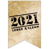 2021 Sober & Clean Celebrates Recovery Sobriety Vlaggetjes (Eerste vlag)