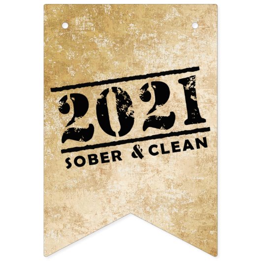 2021 Sober & Clean Celebrates Recovery Sobriety Vlaggetjes (Derde vlag)