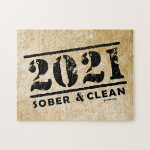 2021 Sober & Clean Drug & Alcohol Addiction Free Legpuzzel