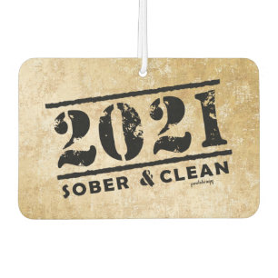 2021 Sober & Clean Drug & Alcohol Addiction Free Luchtverfrisser