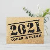 2021 Sober & Clean Recovery Services Kaart (Staand voorkant)
