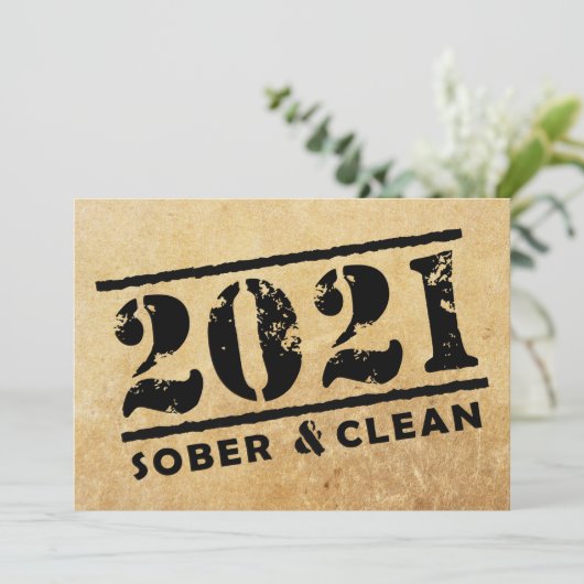 2021 Sober & Clean Recovery Services Kaart (Staand voorkant)