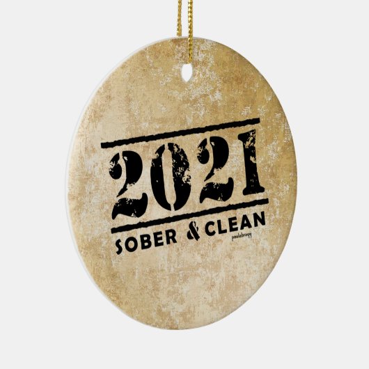 2021 Sober & Clean Recovery Services Keramisch Ornament (Rechts)