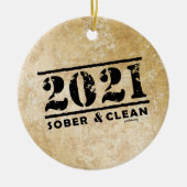 2021 Sober & Clean Recovery Services Keramisch Ornament (Voorkant)