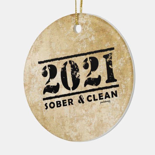 2021 Sober & Clean Recovery Services Keramisch Ornament (Links)