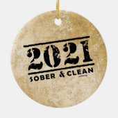 2021 Sober & Clean Recovery Services Keramisch Ornament (Achterkant)