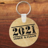 2021 Sober & Clean Recovery Services Sleutelhanger (Voorkant)