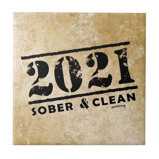 2021 Sober & Clean Recovery Services Tegeltje (Voorkant)