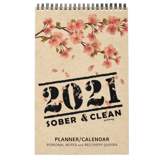 2021 Sober & Clean: Rentestituties voor herstel Gi Kalender (Hoes)