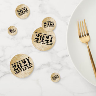 2021 Sober & Clean viert herstel soberheid Confetti