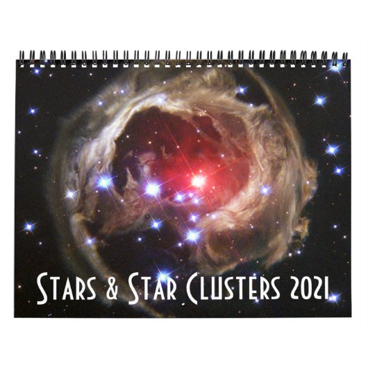 2021 Space Astronomy Stars Star Clusters NASA Kalender (Hoes)
