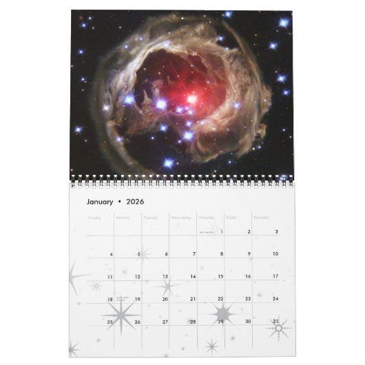 2021 Space Astronomy Stars Star Clusters NASA Kalender (Jan 2026)
