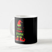 2021 Stink Stank Stunk Kerstmis Elf Funny T-Shirt Koffiemok (Voorkant links)