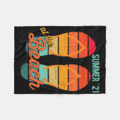 2021 Summer Family Beach Ocean Vacation Matching F Fleece Deken (Voorkant (Horizontaal))