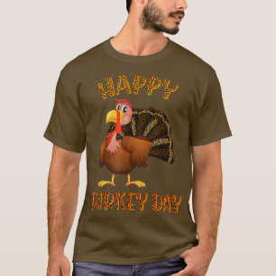 2021 Thanksgiving Luipaard Turkije najaar Herfst T-shirt
